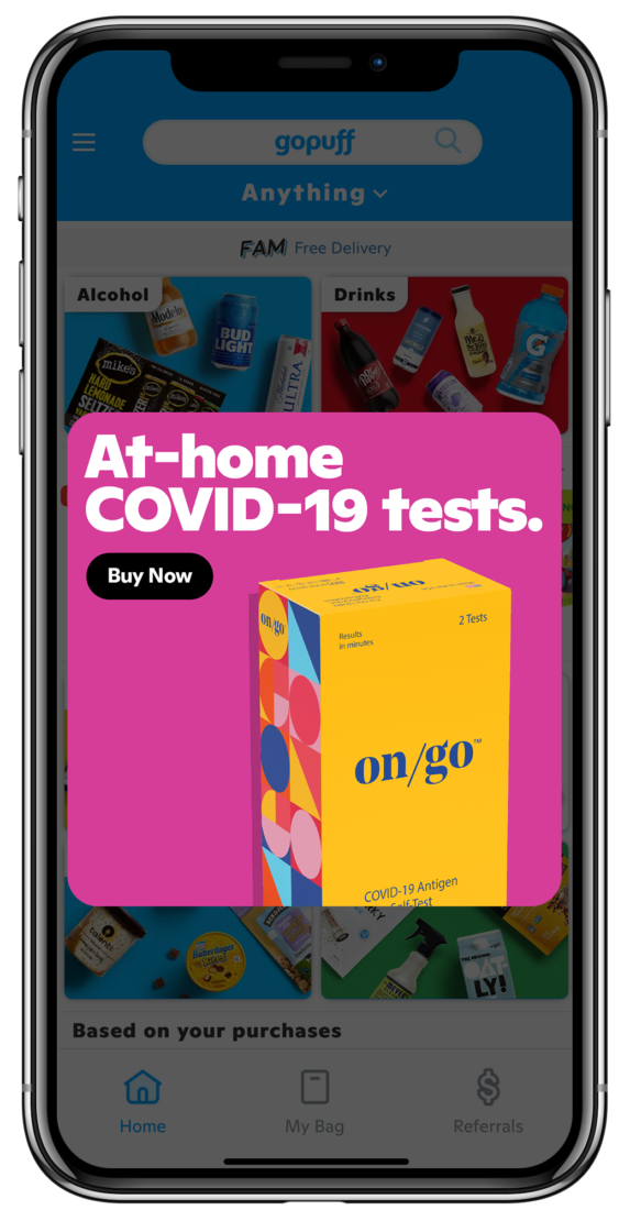 Smartphone At-home covid-19 tests