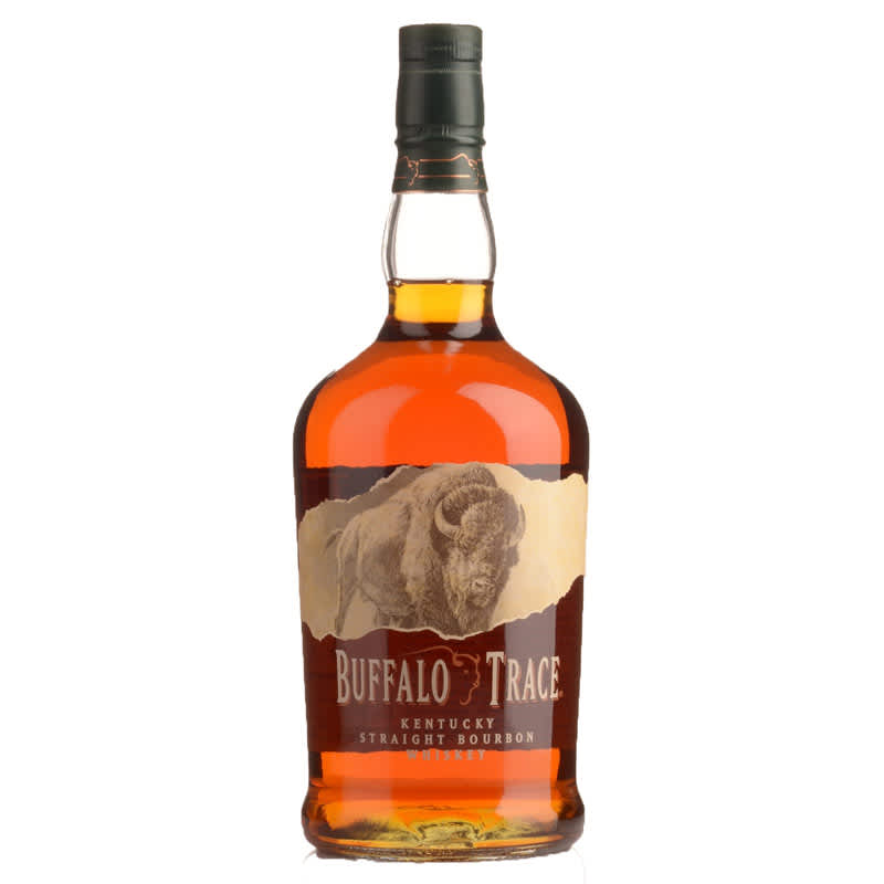 Bottle of Buffalo Trace Kentucky Straight Bourbon Whiskey