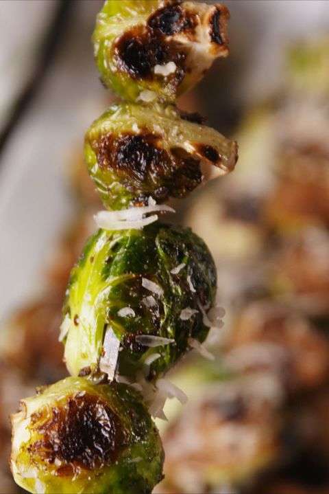 Grilled brussels sprouts