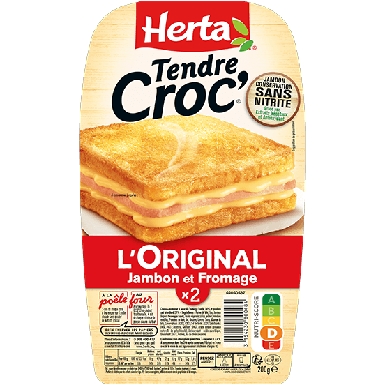Herta Tendre Croc' l'Original Jambon et Fromage
