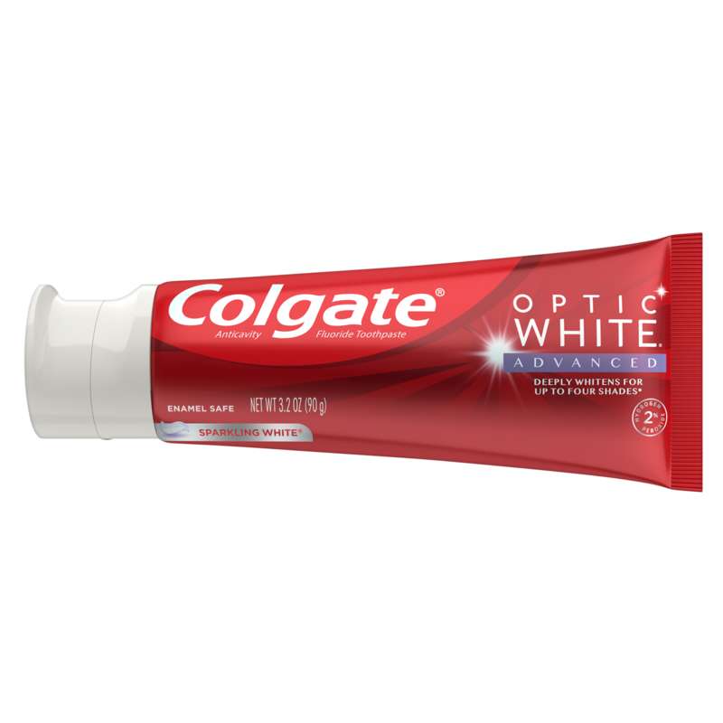 Colgate Optic White Advanced Teeth Whitening Sparkling White Toothpaste 3.2oz