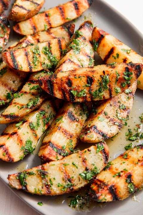 Grilled potatoes