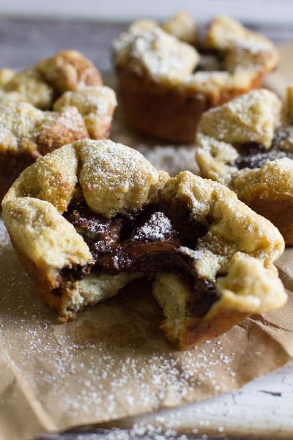 Nutella-Stuffed French Toast Cups