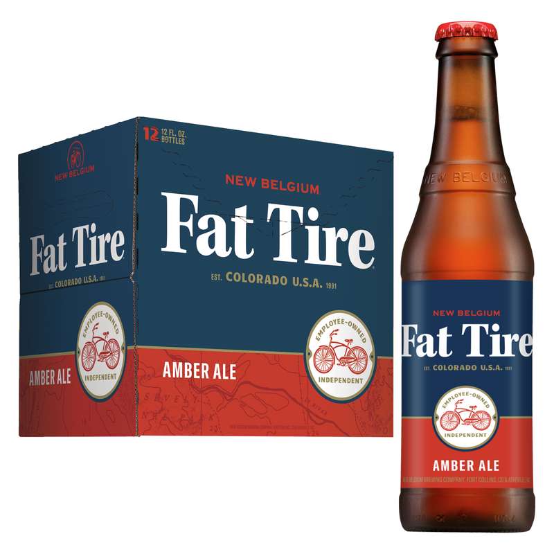 New Belgium Fat Tire Amber Ale 12 pack of 12 ounce bottles