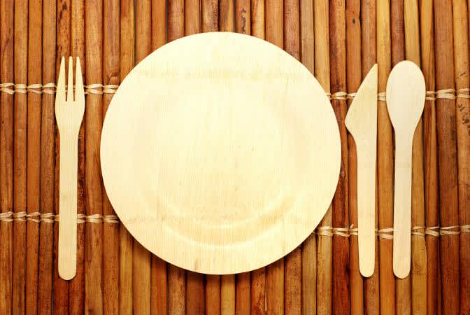Sustainable bamboo dinnerware