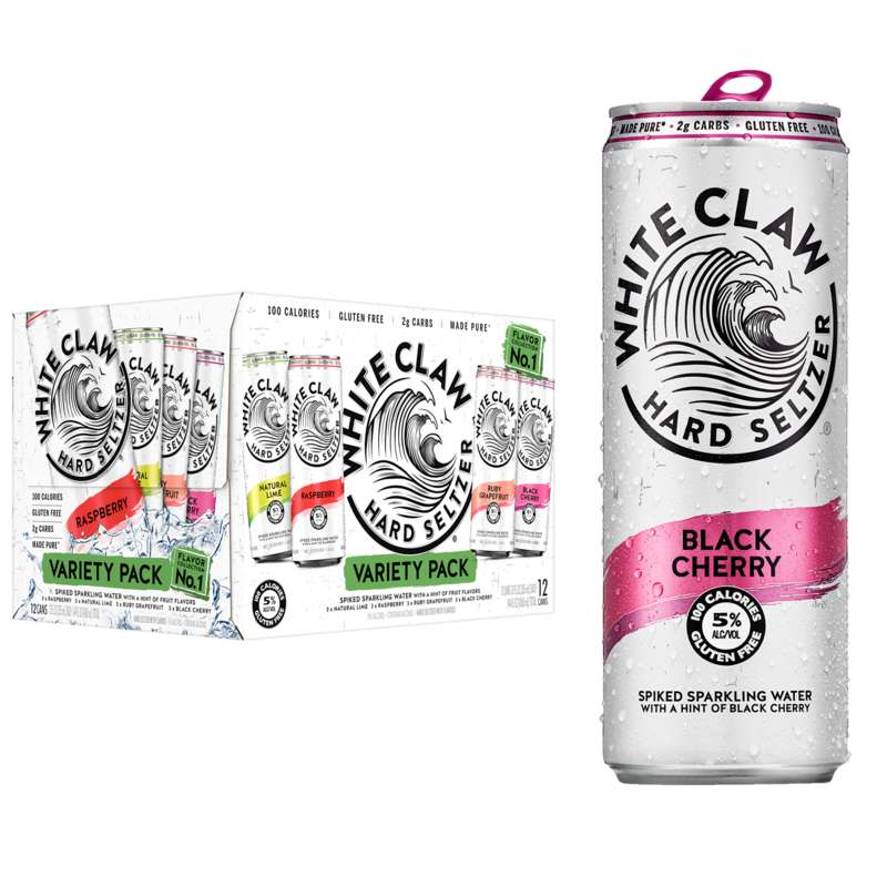 White Claw hard seltzer variety pack 12-pack