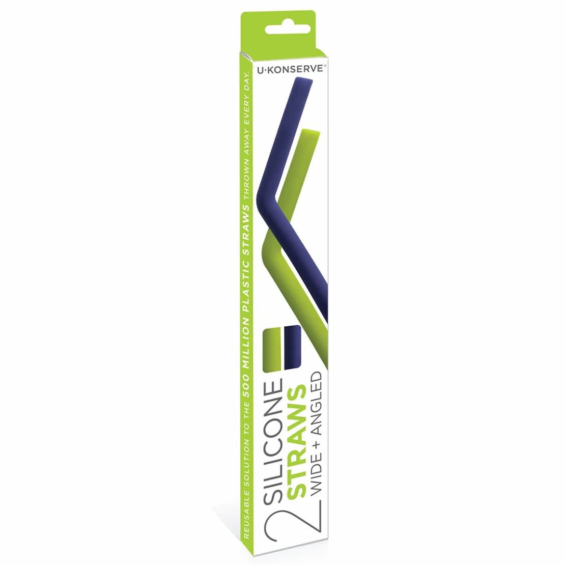 2 pack of U-Konserve brand silicone reusable straws