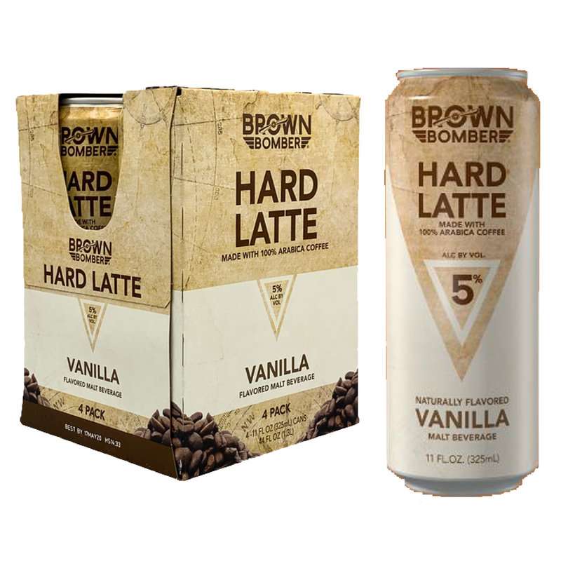 Brown Bomber Hard Vanilla Latte 4 pack