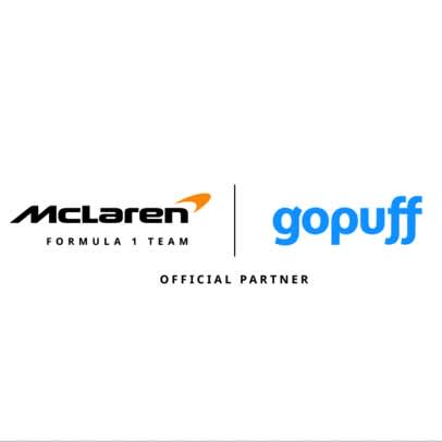 McLaren and Gopuff logos