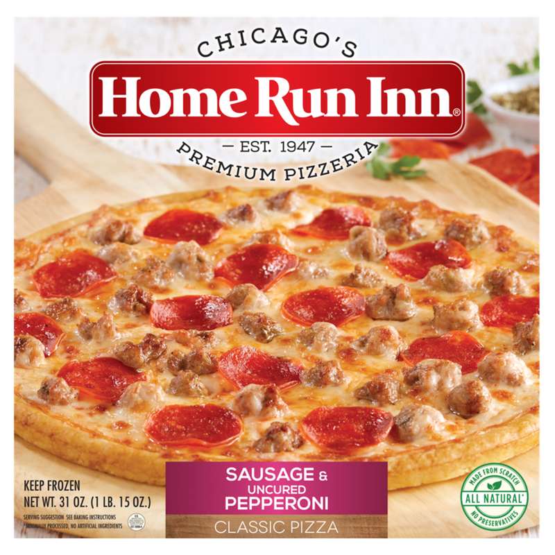 Home Run Inn classic sausage pepperoni pizza