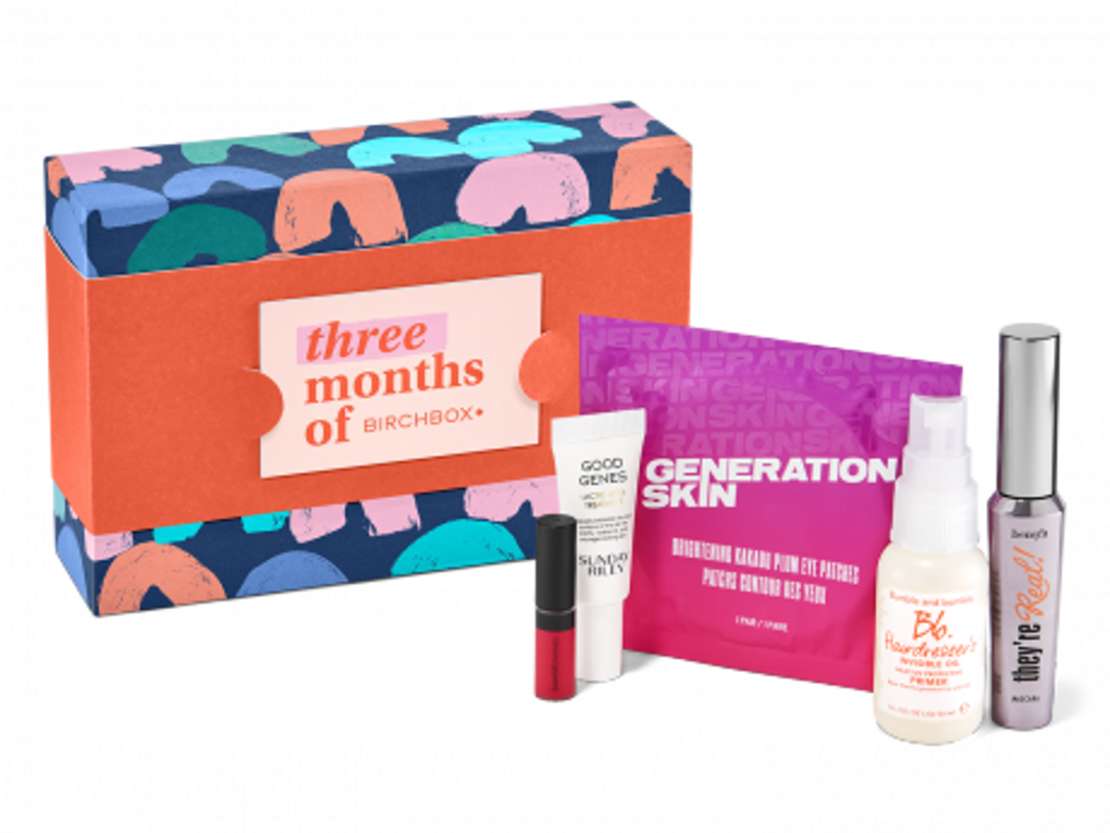 Skincare and beauty products subscription box from Birchbox