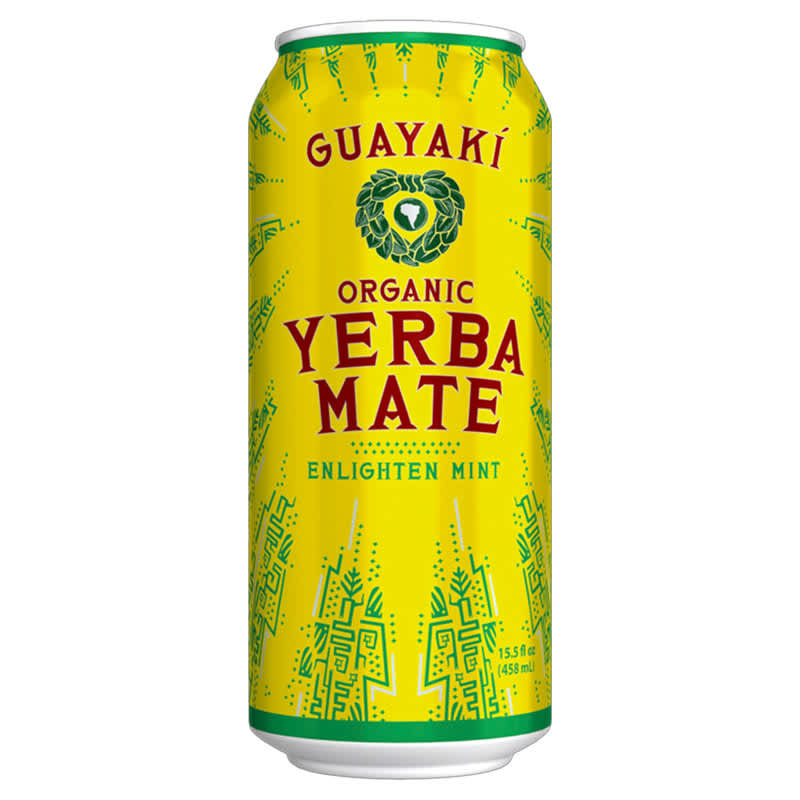 Guayaki Yerba Mate Organic Enlighten Mint 15.5oz Can