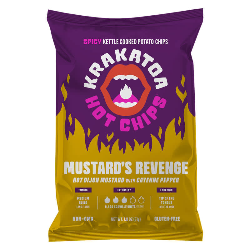Krakatoa Mustard's Revenge Hot Chips 1.8oz