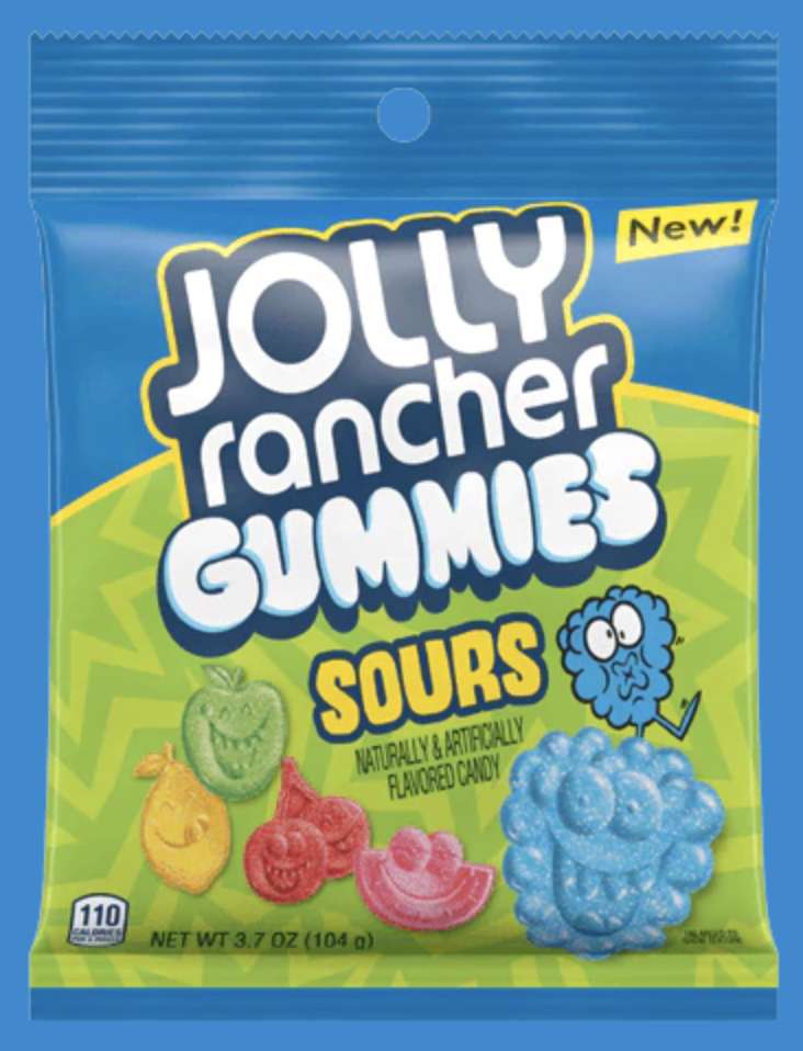 A bag of Jolly Rancher Sour Gummies