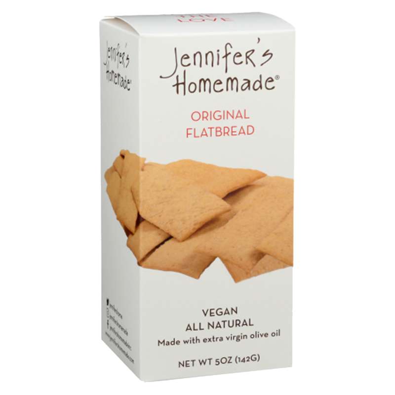 Box of Jennifer's Homemade flatbread