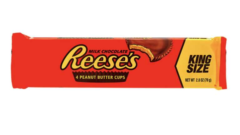 A Reese's king size candy package