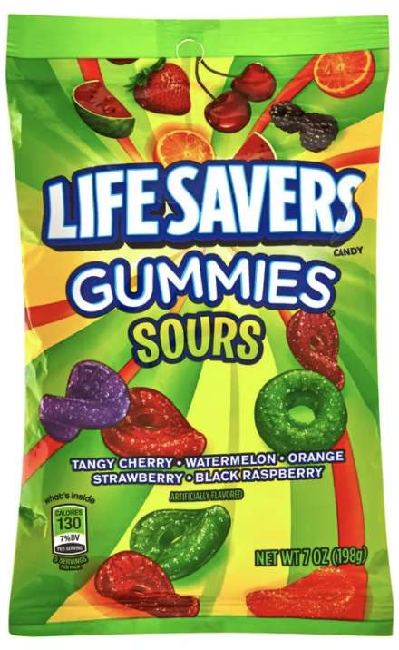 A  bag of Life Savers Sour Gummies