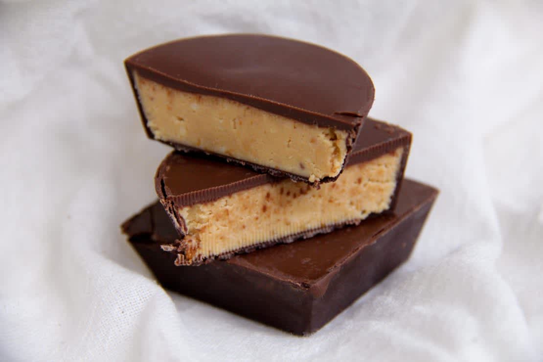 Peanut Butter Cups Isolated