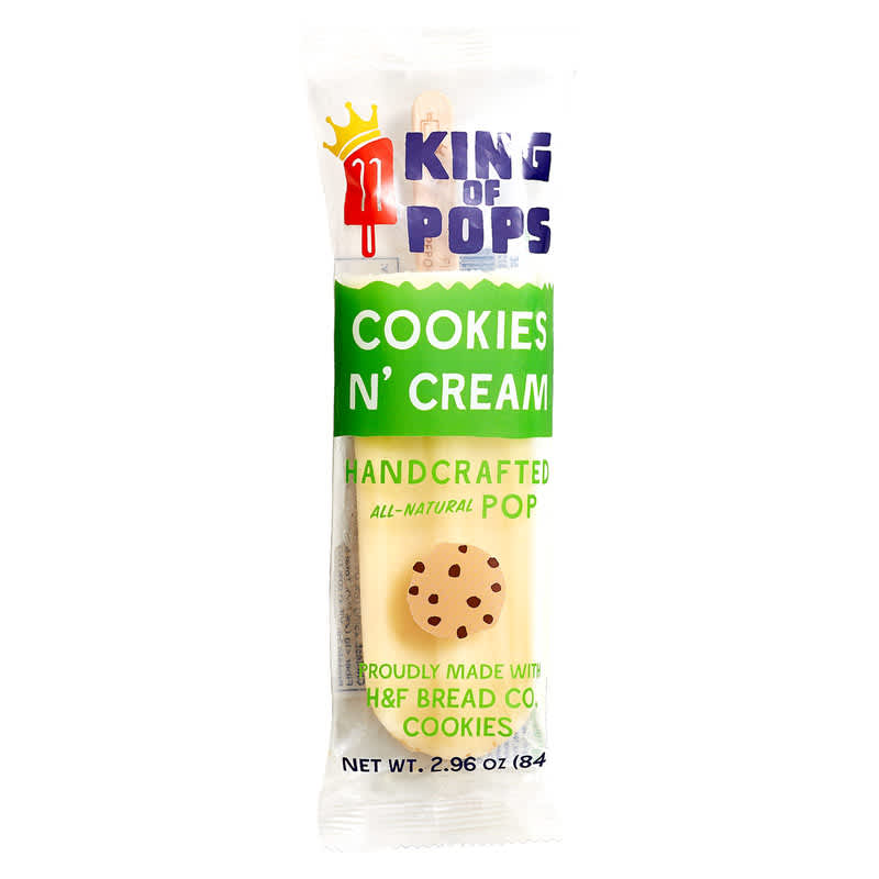 King of pops cookies and cream pop
