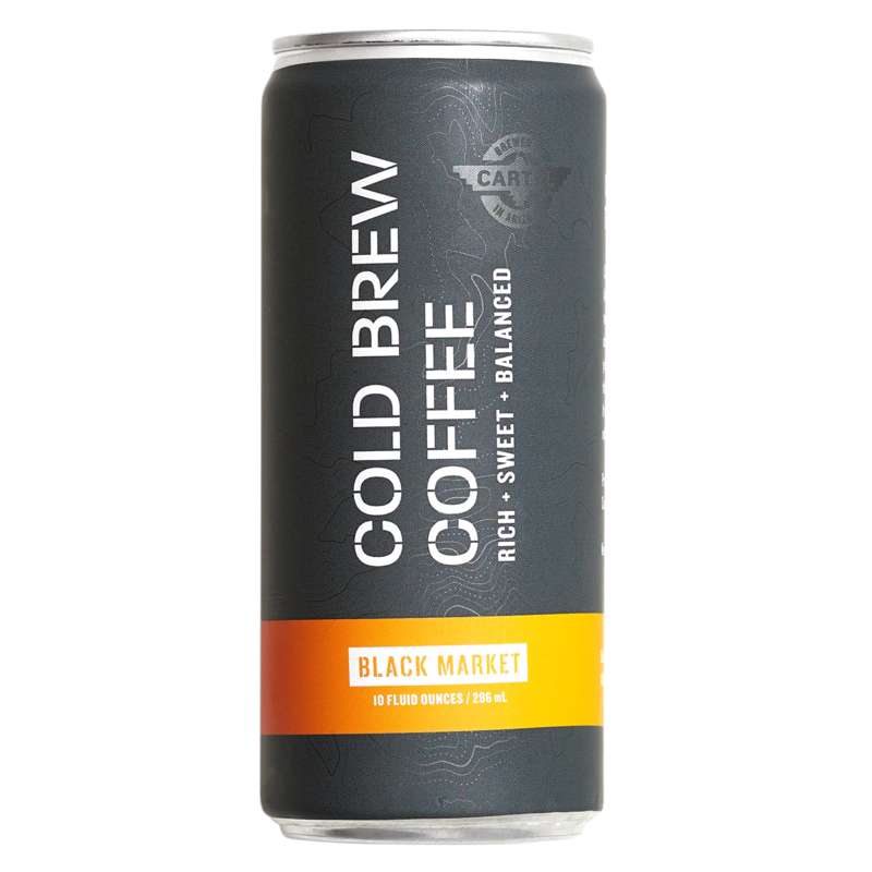 A can of cold brew coffee from Cartel Coffee Labs in Phoenix, AZ