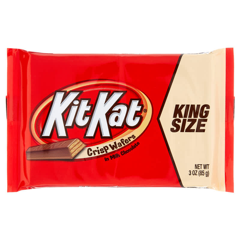A king size Kit Kat candy bar