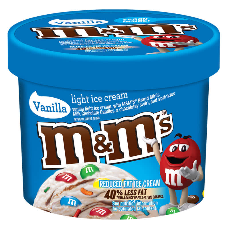 M&M's ice cream pint