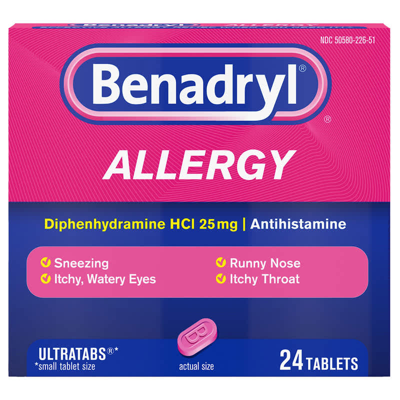 Package of Benadryl Allergy Ultra Tabs