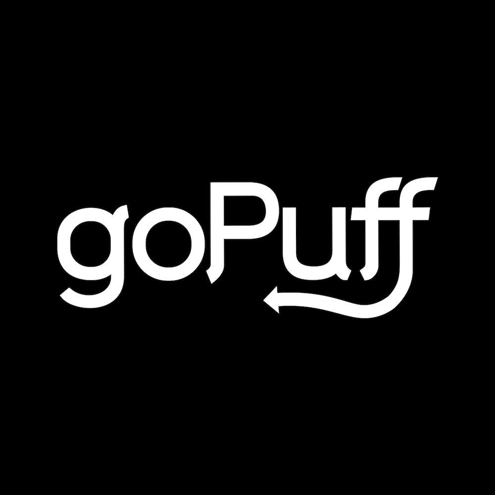 Gopuff black and white logo