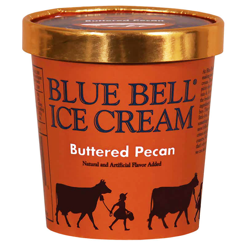 Blue Bell Buttered pecan ice cream