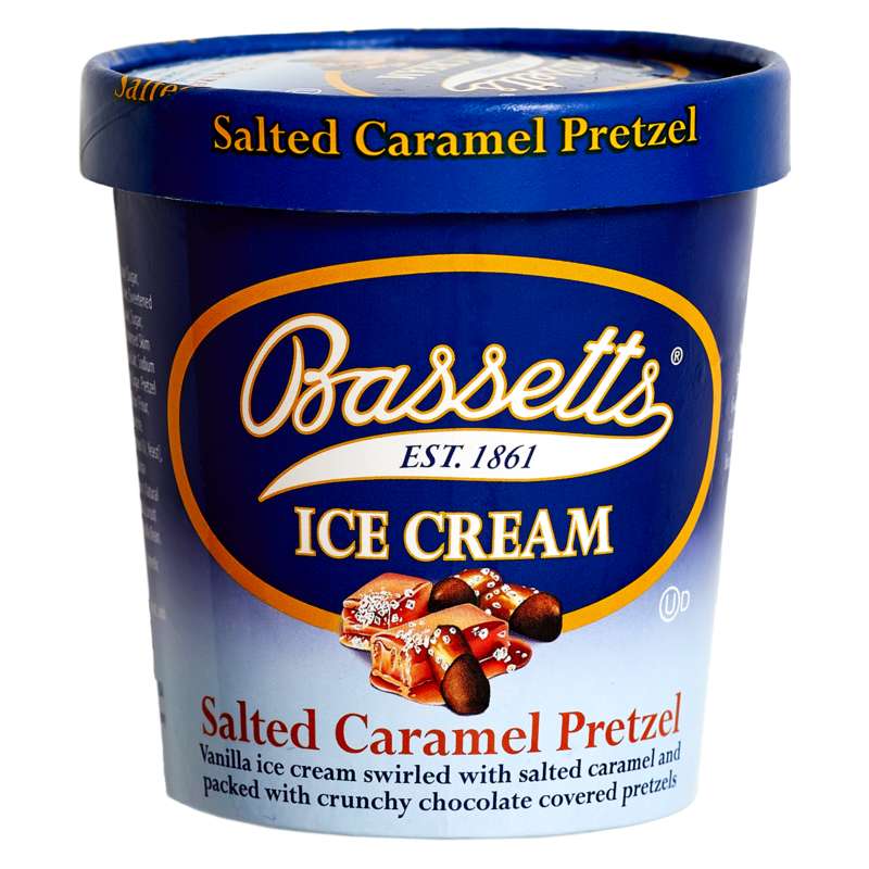 Bassetts Salted Caramel Pretzel ice cream