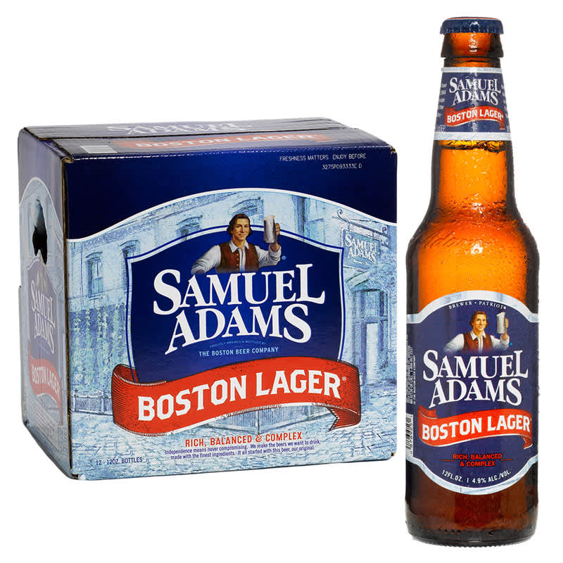 Sam Adams Boston Lager 12 Pack Bottles