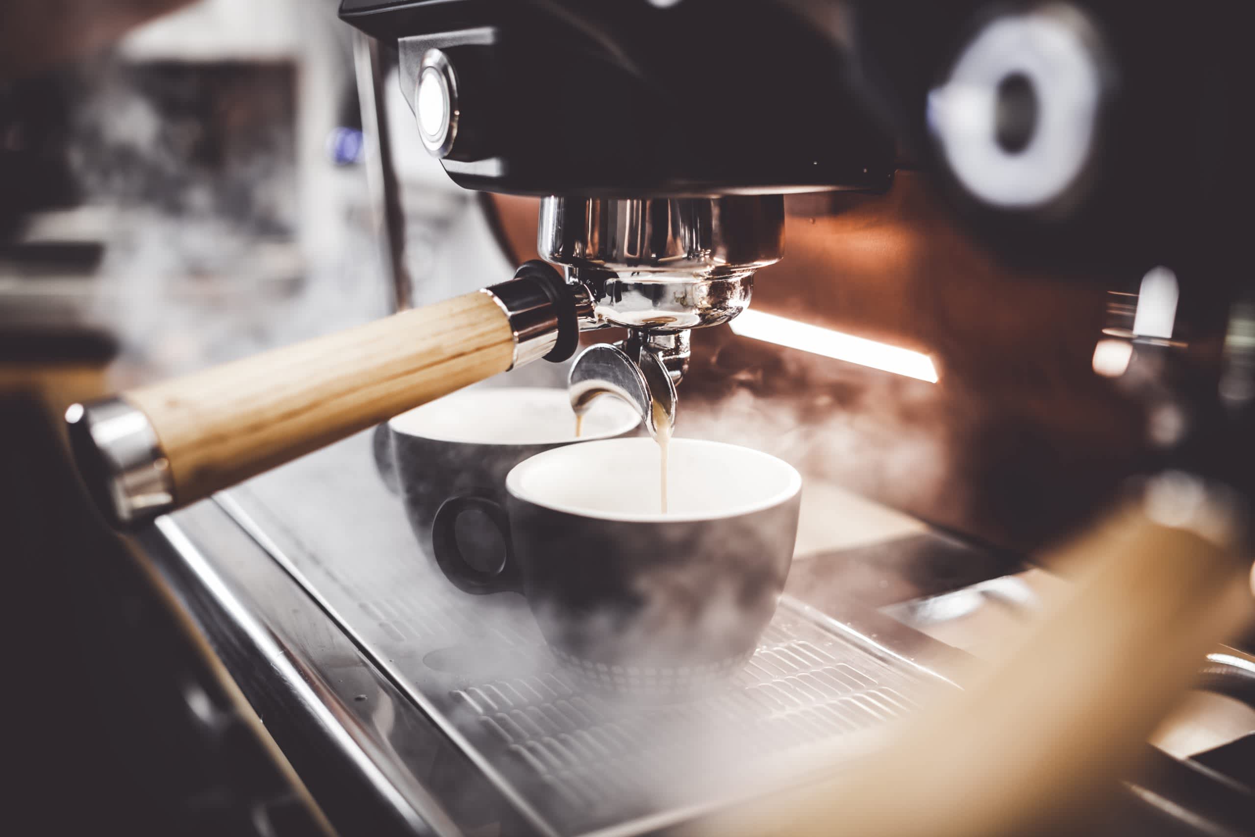 Espresso from coffee machine