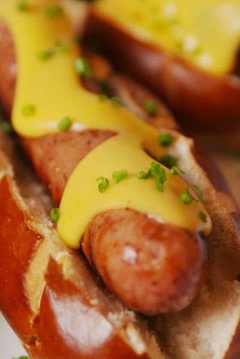Beer cheese brats