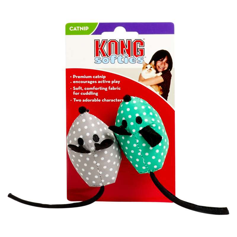 Kong Plush Mouse Cat Toy with Catnip  