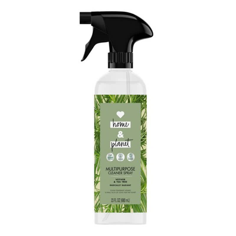 32 oz bottle of Love Home and Planet Tea Tree & Vetiver Multipurpose Cleaner