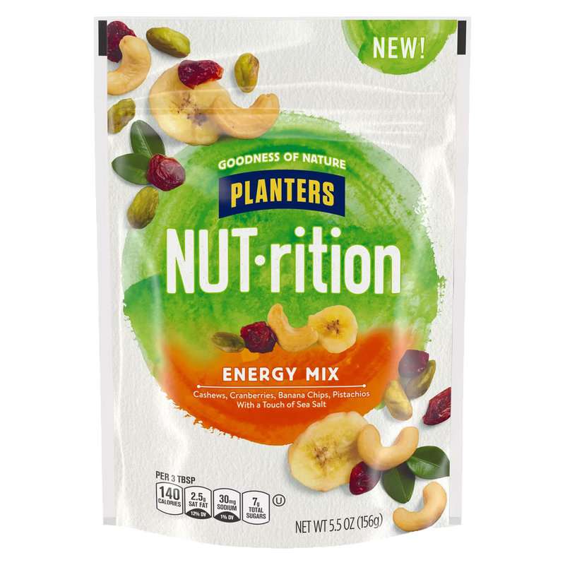 A bag of Planters Nut-Rition energy mix