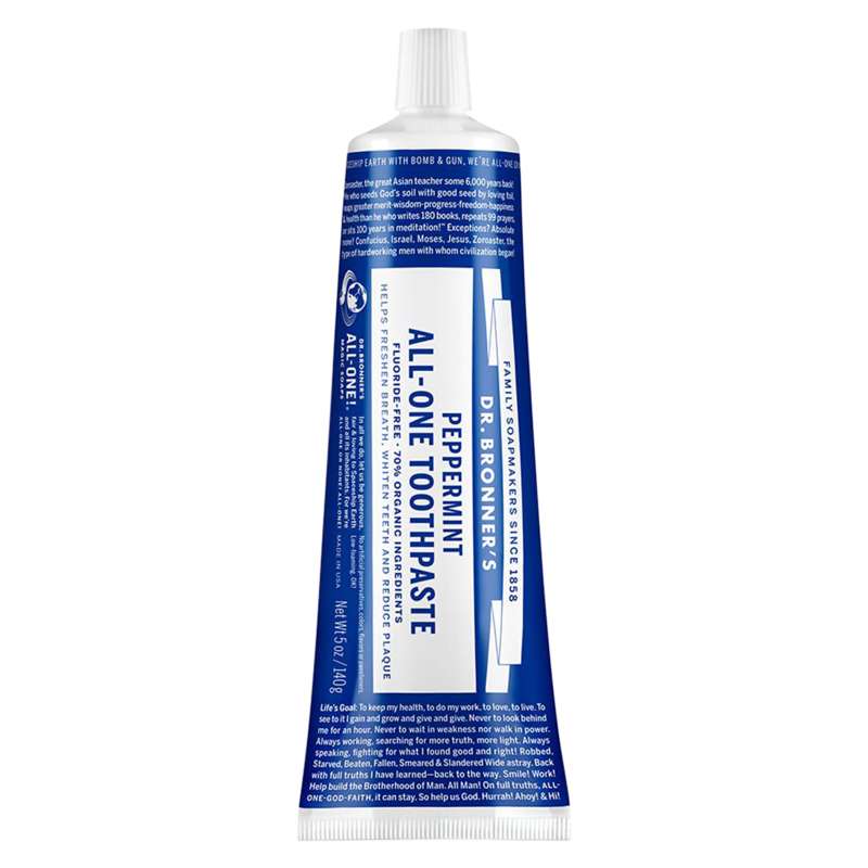 Dr. Bronner's All-One Peppermint Toothpaste 5oz