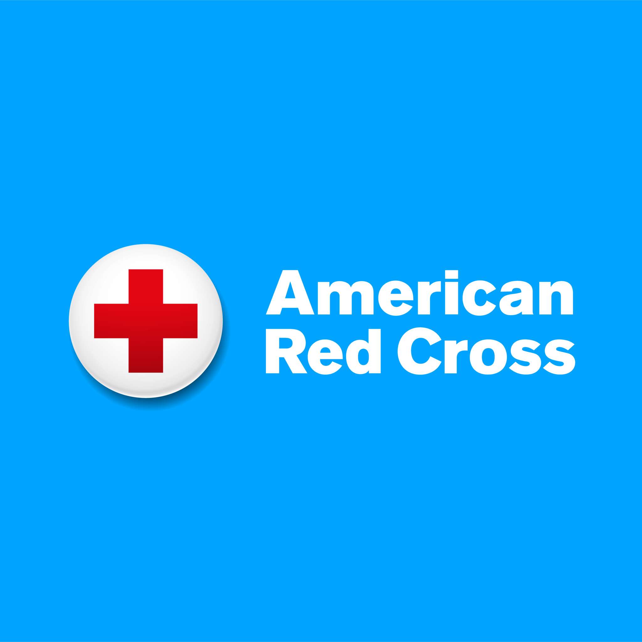 American Red Cross logo on blue background