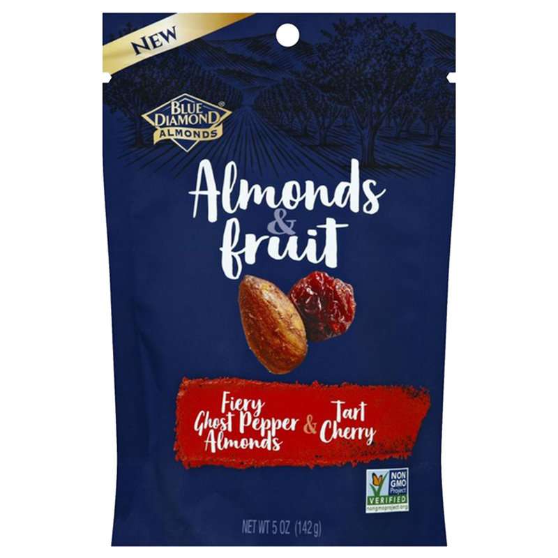 Blue Diamond Fiery Ghost Pepper Almonds and Tart Cherry package