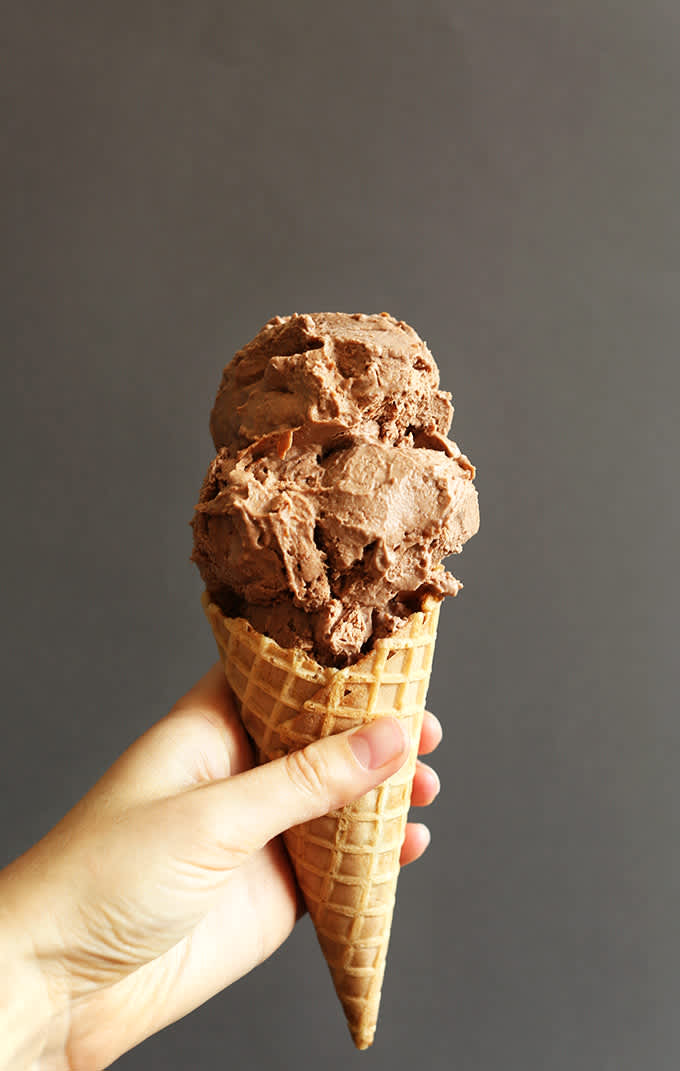 No Churn Vegan Chocolate Ice Cream