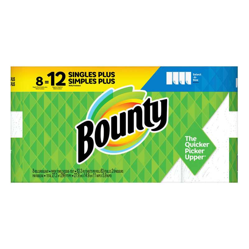 Bounty Select-A-Size Plus Paper Towels 8 pack