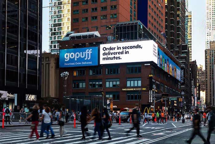 Gopuff NYC billboard
