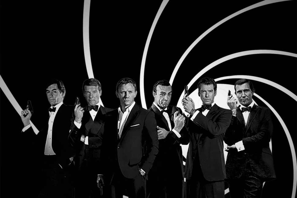 The six actors who have played James Bond