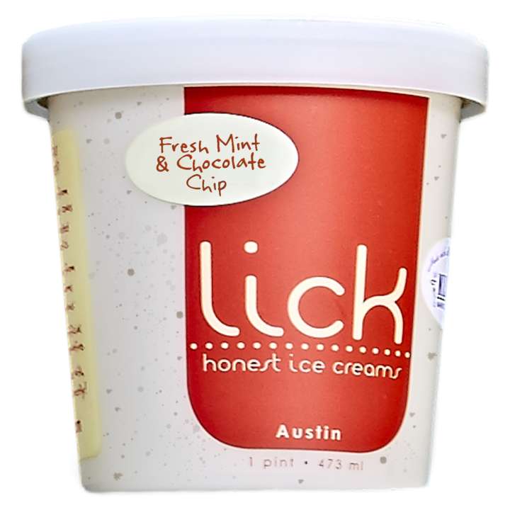 lick ice cream fresh mint chocolate
