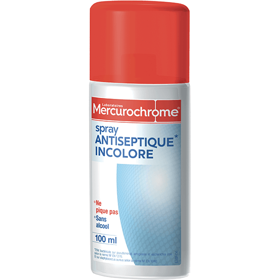 Mercurochrome Antiseptique Incolore Spray