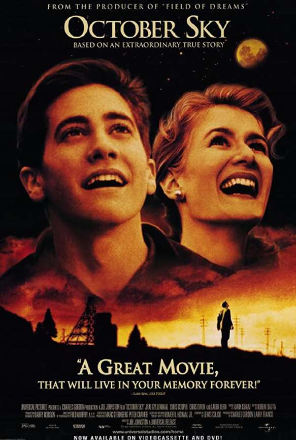 Movie poster for October Sky