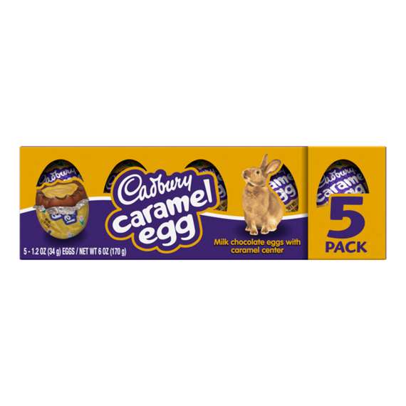 Box of 5 Cadbury caramel eggs