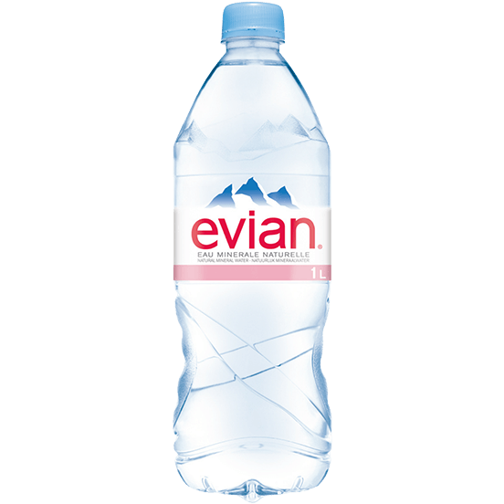 Evian Water Bottle