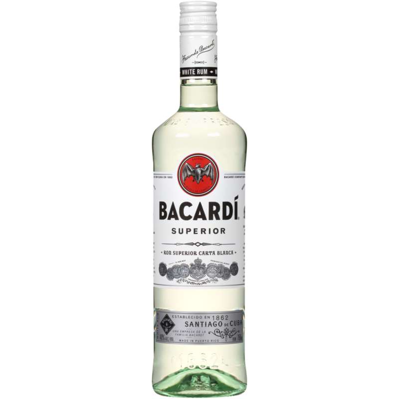 Bacardi Superior White Rum 750 ml (80 Proof)