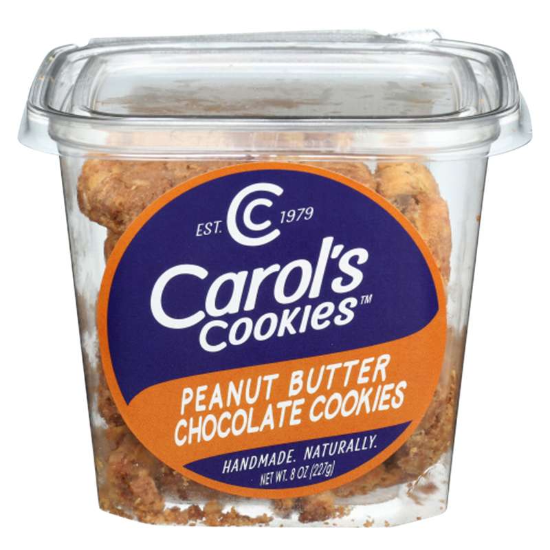 Carol's Cookies peanut butter chocolate
